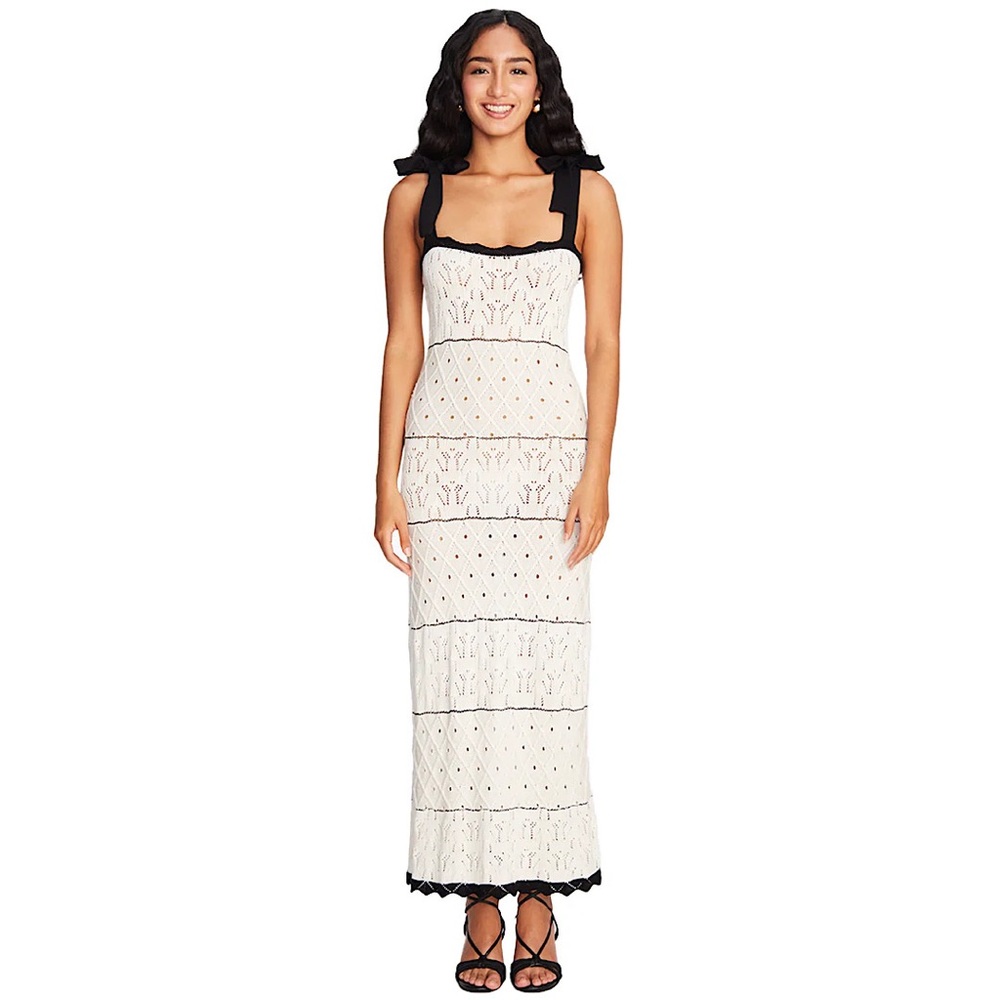 CAPITTANA Valeria knit Black and White Dress medium/large - Picture 1 of 7